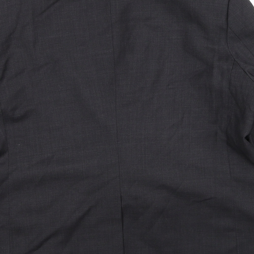 Universal Tailor Mens Grey Polyester Jacket Suit Jacket Size 44 Regular