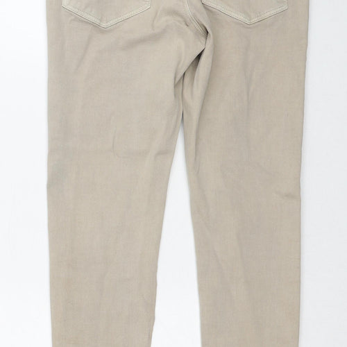 Only Womens Beige Cotton Skinny Jeans Size 8 L30 in Regular Zip