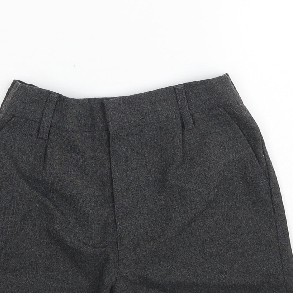 Debenhams Boys Grey Polyester Chino Shorts Size 6 Years Regular Zip
