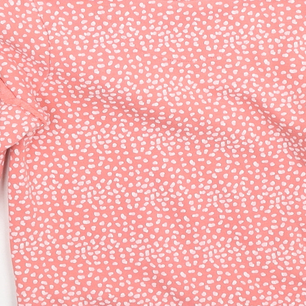 Mini Club Girls Pink Geometric Cotton Pullover Sweatshirt Size 3-4 Years Pullover - Leopard