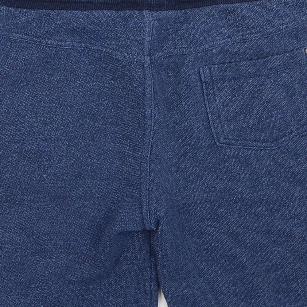 Matalan Boys Blue Cotton Sweat Shorts Size 11 Years Regular Drawstring