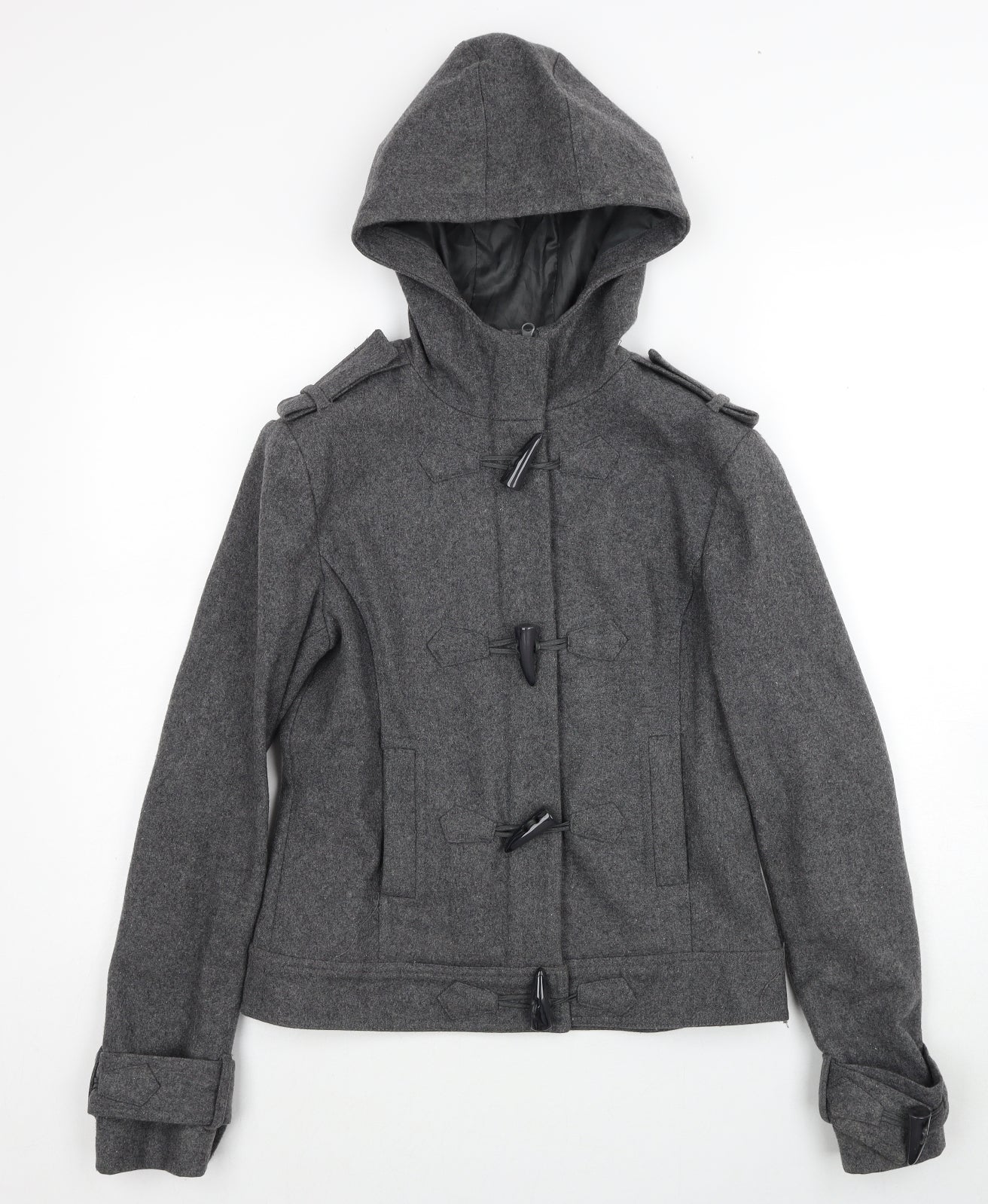 ASOS Womens Grey Jacket Size 10 Zip