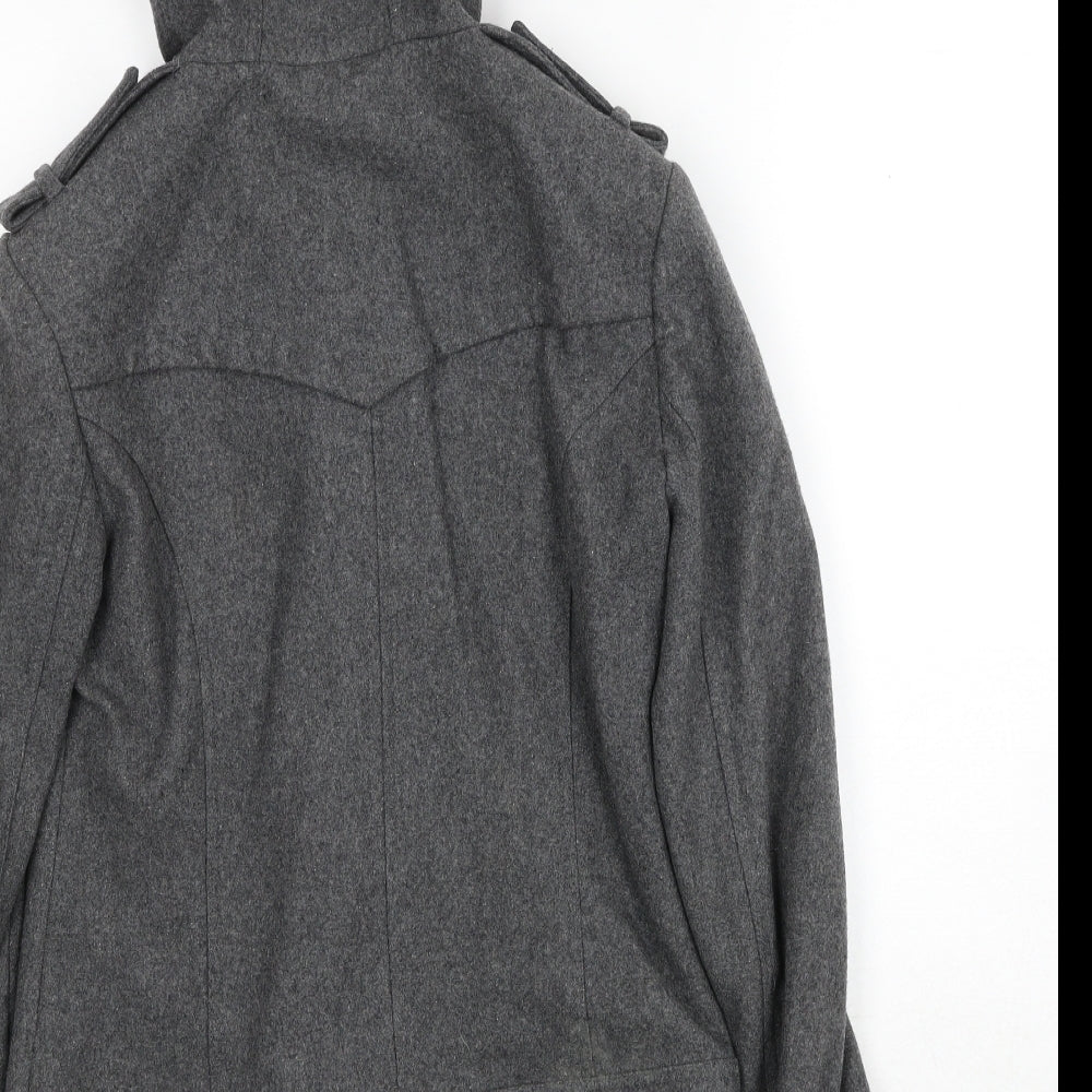 ASOS Womens Grey Jacket Size 10 Zip