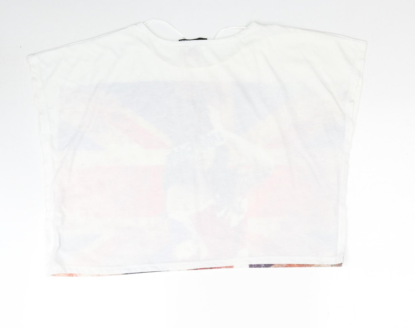 Atmosphere Womens Multicoloured Polyester Basic T-Shirt Size 8 Boat Neck - Too Cool