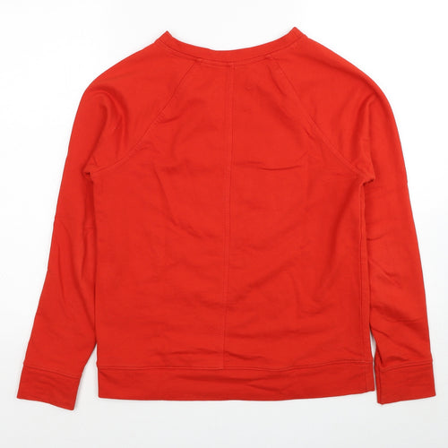 NEXT Womens Red Cotton Pullover Sweatshirt Size 8 Pullover