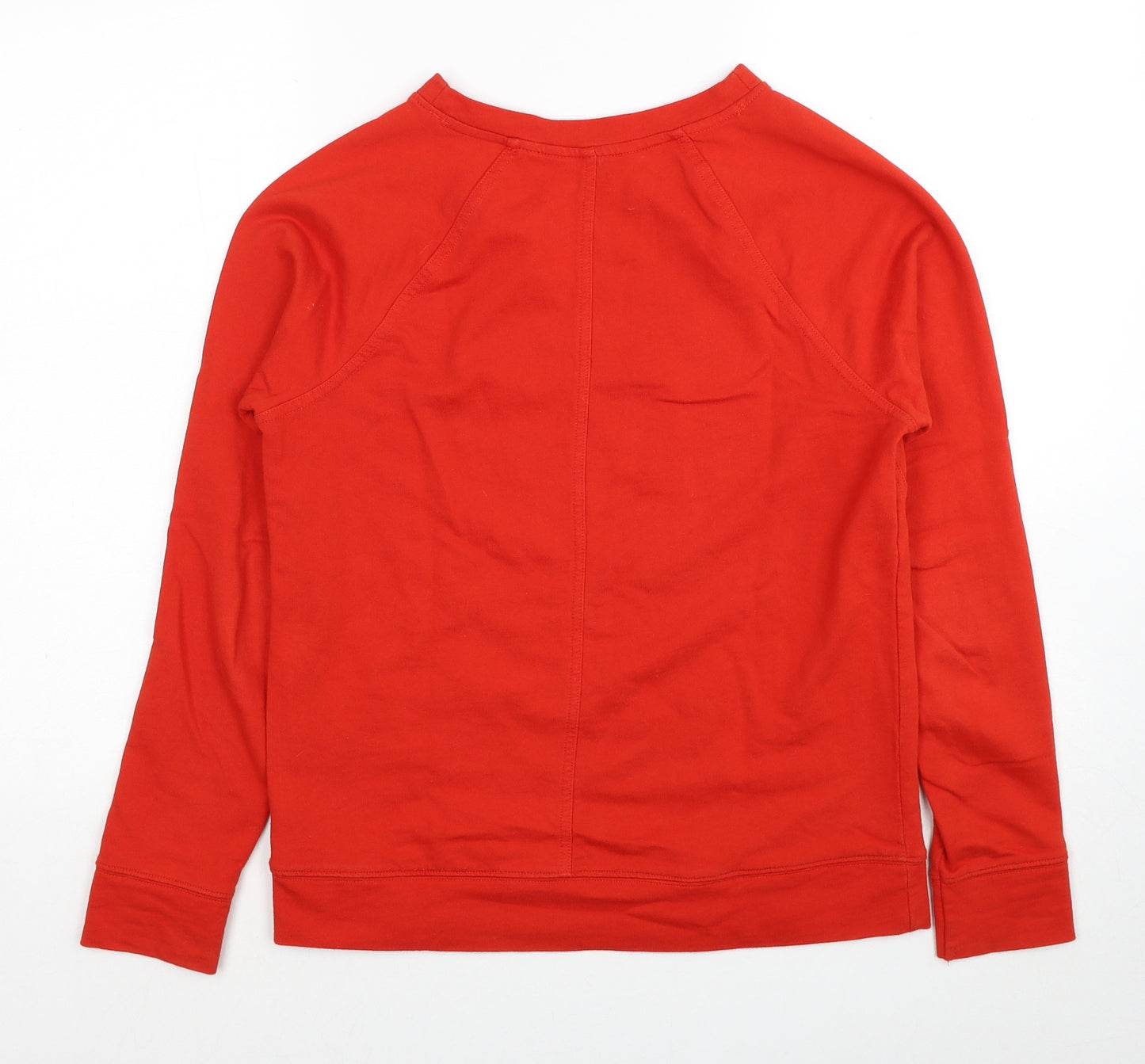 NEXT Womens Red Cotton Pullover Sweatshirt Size 8 Pullover