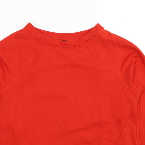 NEXT Womens Red Cotton Pullover Sweatshirt Size 8 Pullover
