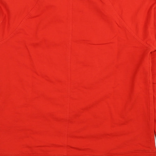 NEXT Womens Red Cotton Pullover Sweatshirt Size 8 Pullover