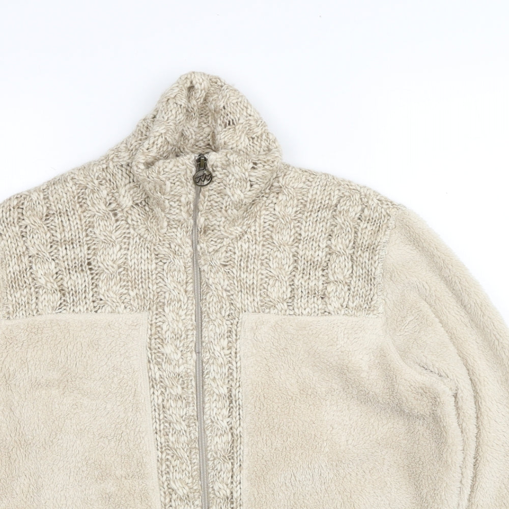 Per Una Womens Beige Jacket Size L Zip