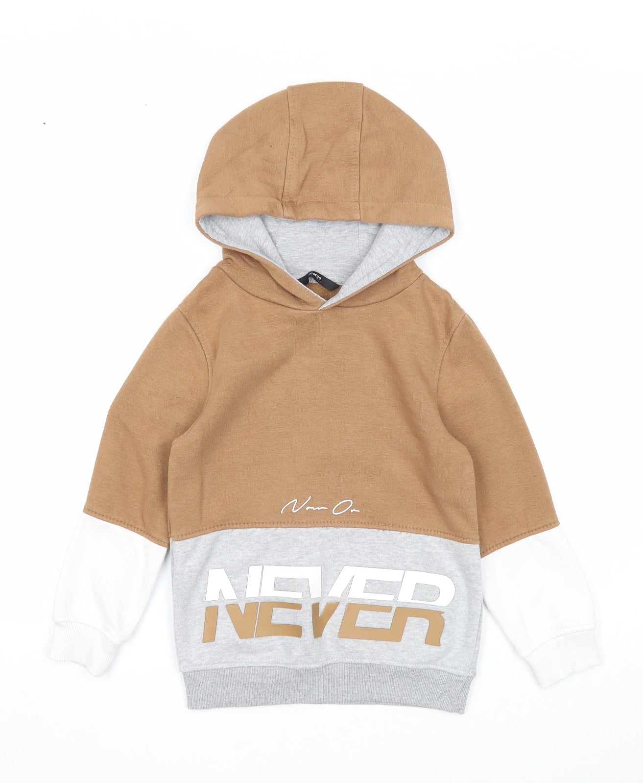 George Boys Multicoloured Cotton Pullover Hoodie Size 4-5 Years Pullover - Never
