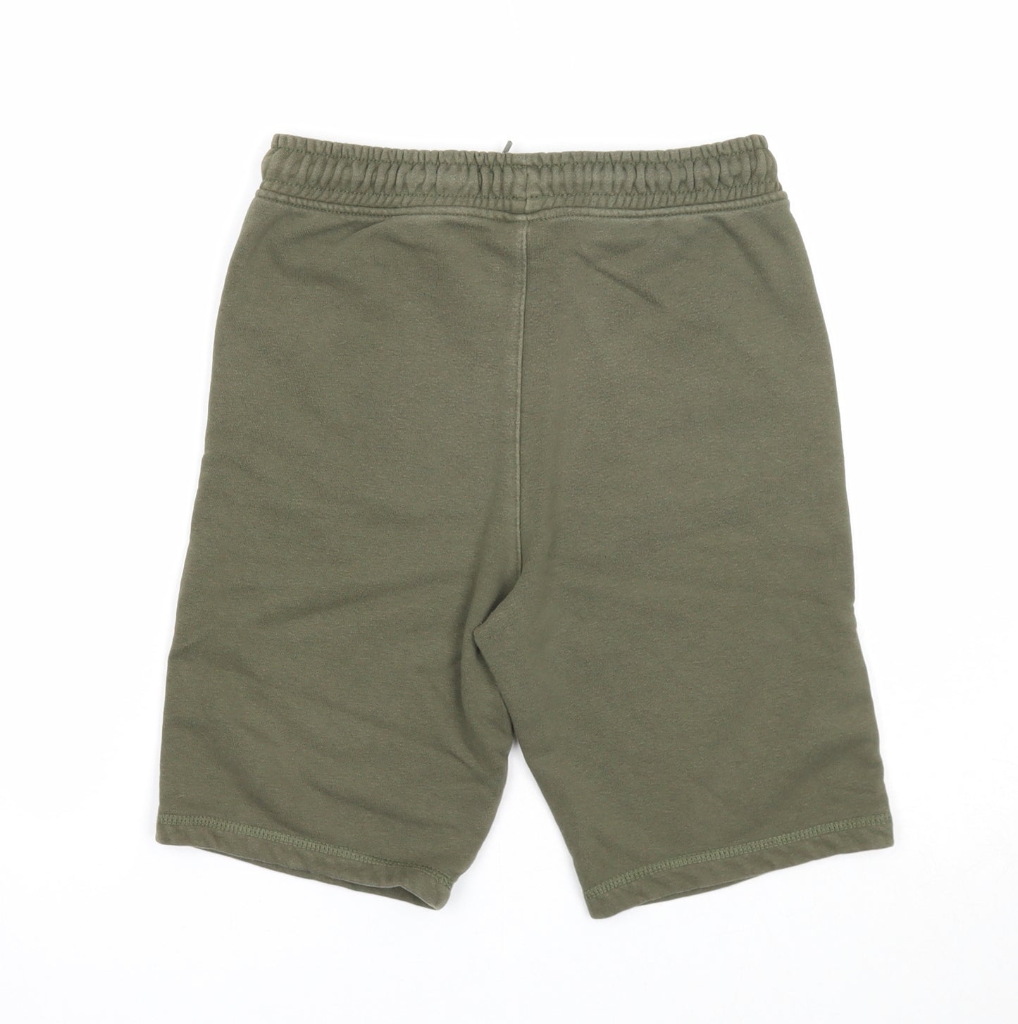 TU Boys Green Cotton Sweat Shorts Size 11 Years Regular Drawstring