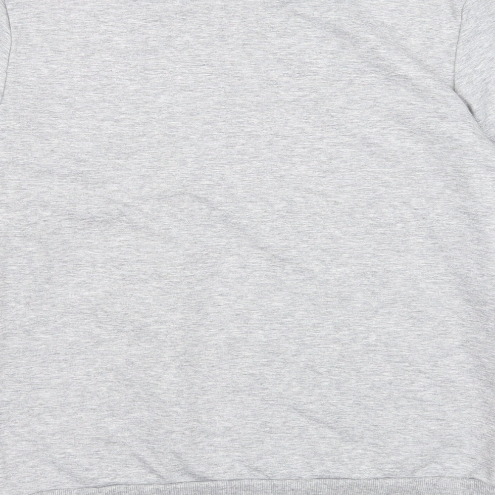 Atmosphere Womens Grey Geometric Polyester Pullover Sweatshirt Size 12 Pullover