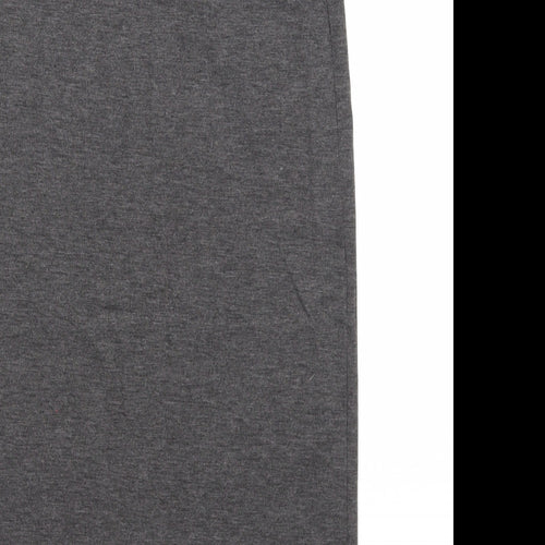 Boohoo Womens Grey Viscose Straight & Pencil Skirt Size 10