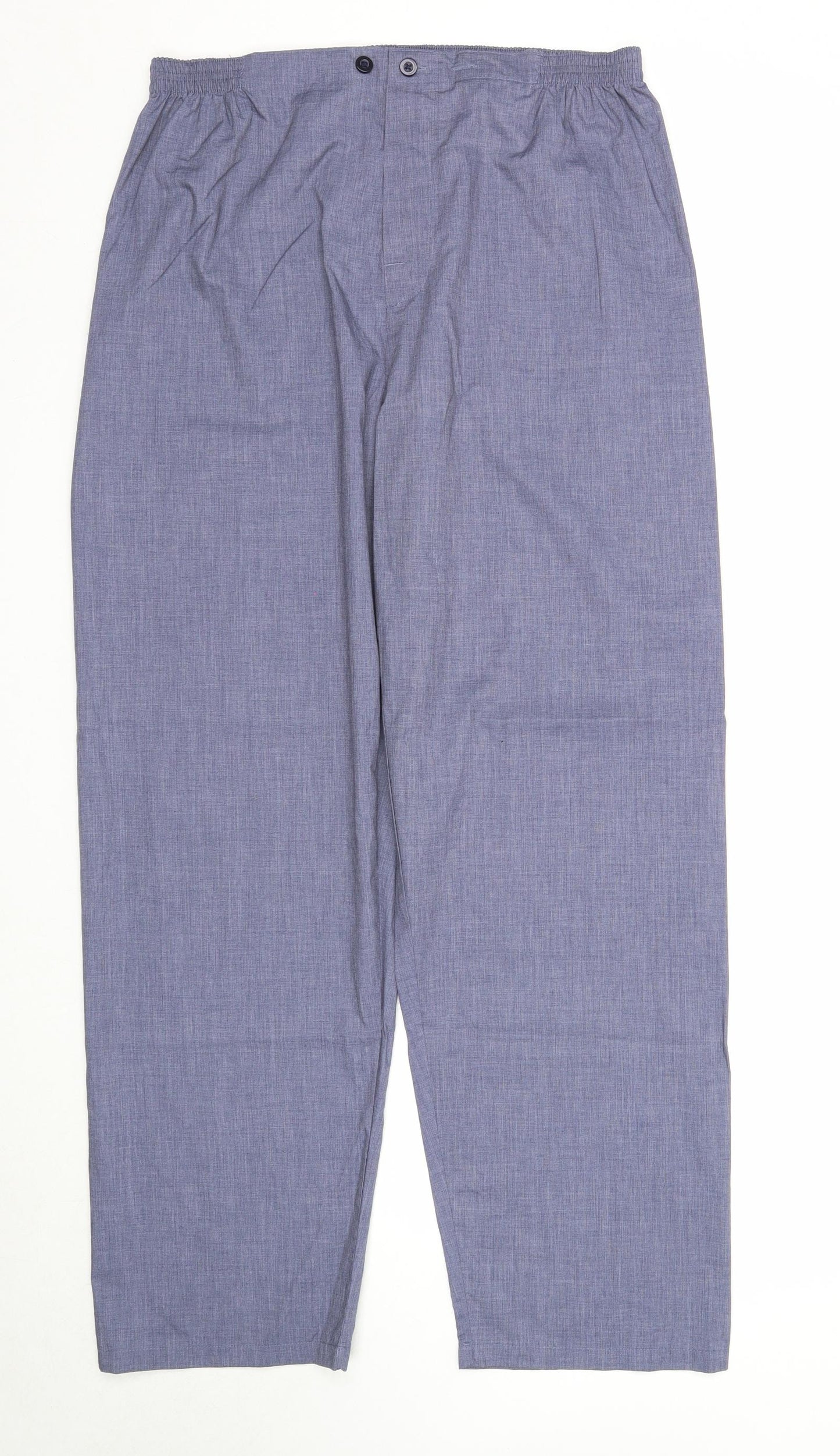 George Womens Blue Polyester Trousers Size M Regular