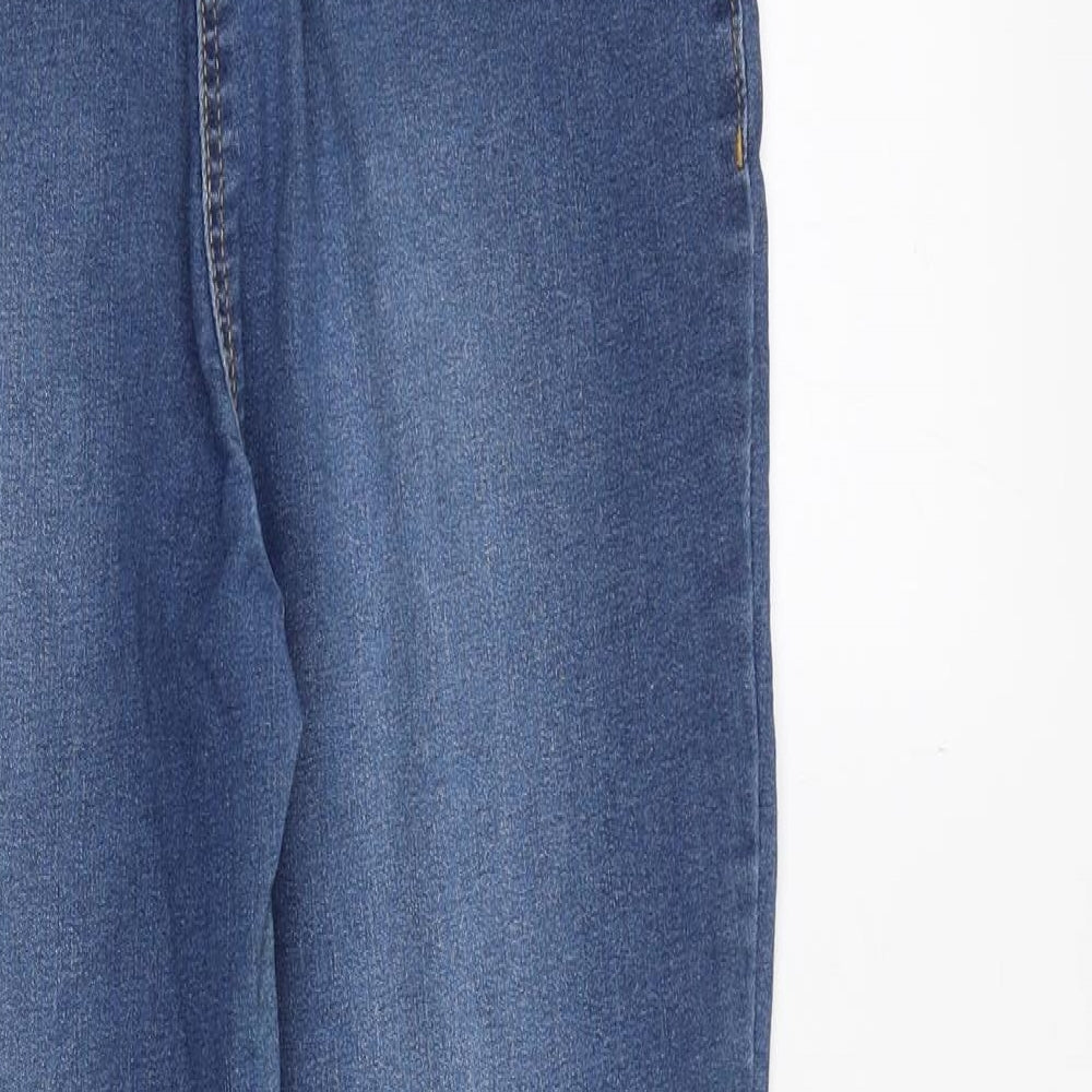 George Girls Blue Cotton Jegging Jeans Size 11-12 Years Regular Pullover