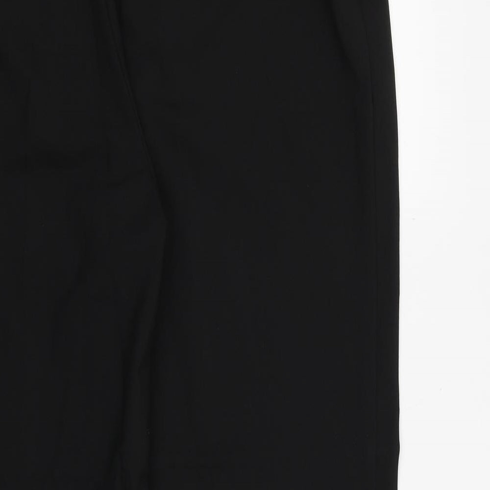 Warehouse Womens Black Polyester Trousers Size 18 Regular - Zipped Pockets