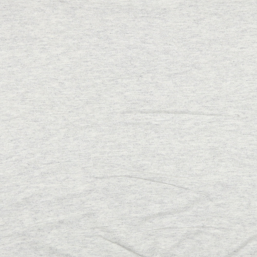 Love Yours Womens Grey Round Neck Geometric Viscose Pullover Jumper Size 30 - Bow Pattern