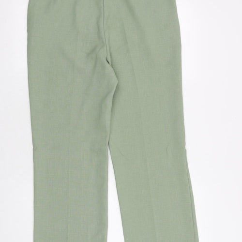 Classics Womens Green Polyester Trousers Size 10 Regular