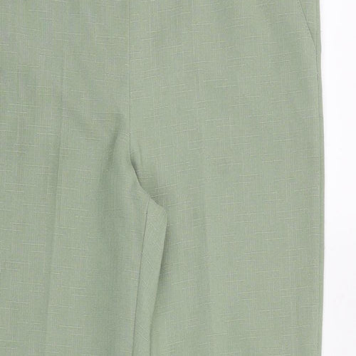 Classics Womens Green Polyester Trousers Size 10 Regular