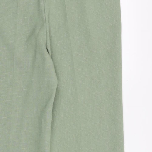 Classics Womens Green Polyester Trousers Size 10 Regular
