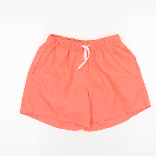 Chet Style Boys Pink Polyester Sweat Shorts Size M Regular Drawstring - Swim Shorts