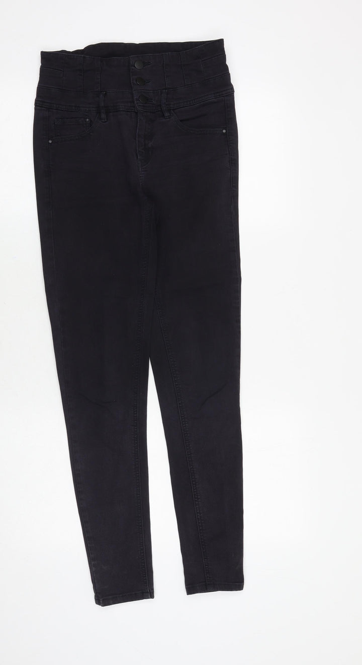 Only Jeans Womens Black Cotton Skinny Jeans Size 28 in Slim Zip