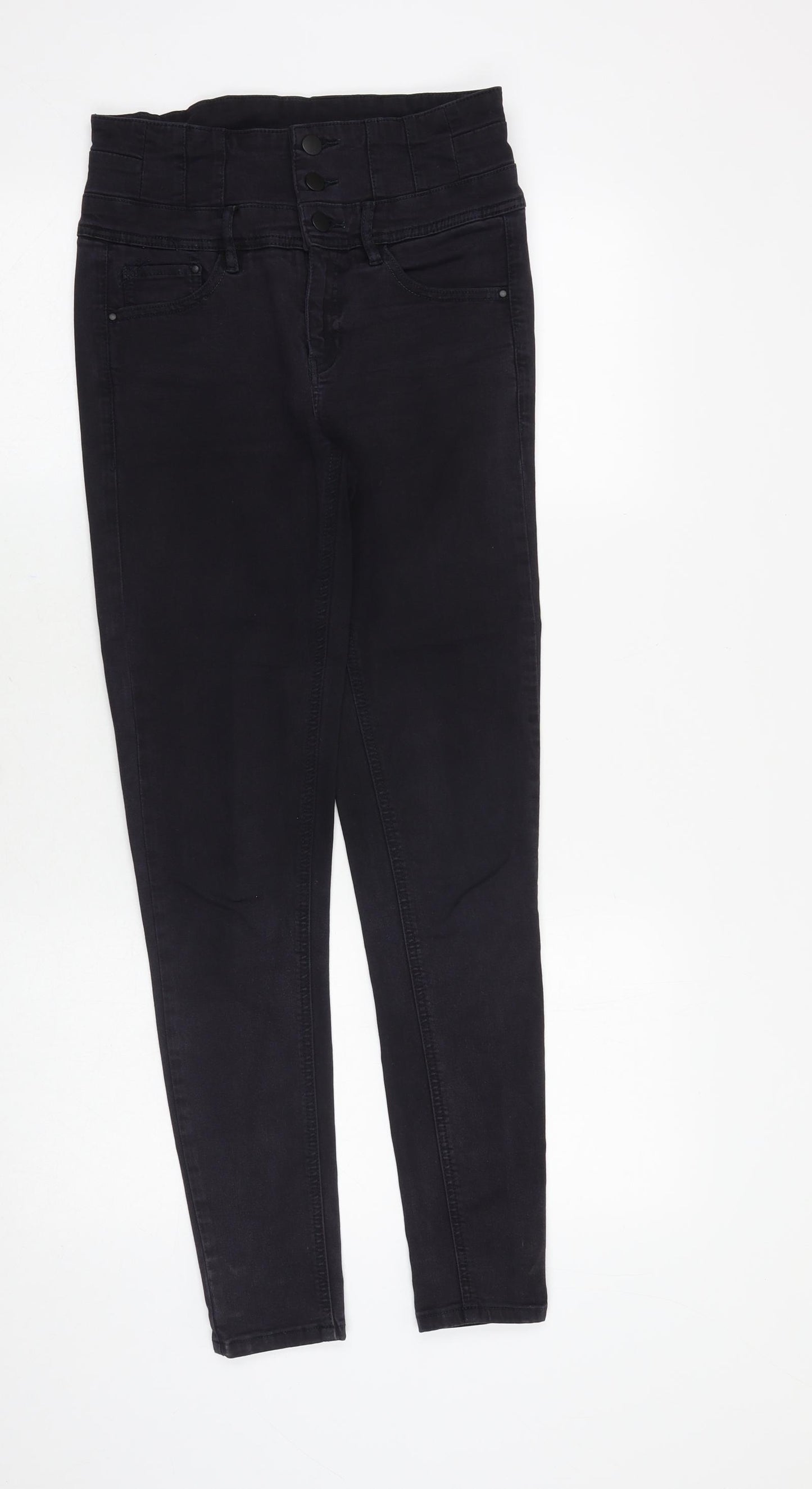 Only Jeans Womens Black Cotton Skinny Jeans Size 28 in Slim Zip