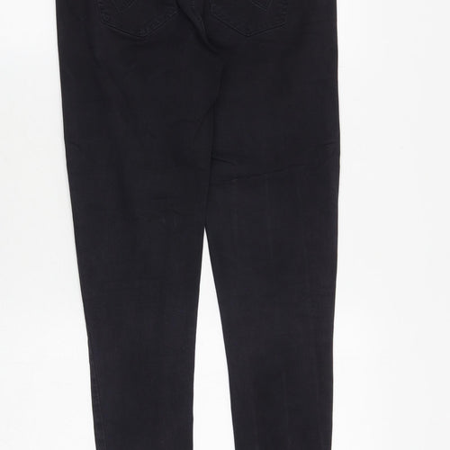 Only Jeans Womens Black Cotton Skinny Jeans Size 28 in Slim Zip