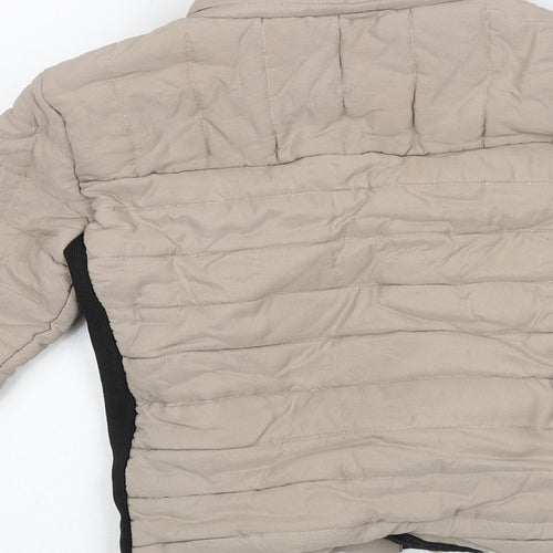 Preworn Womens Beige Puffer Jacket Jacket Size S Zip