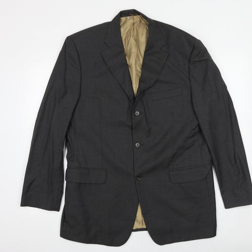 Marks and Spencer Mens Grey Wool Jacket Suit Jacket Size 44 Regular