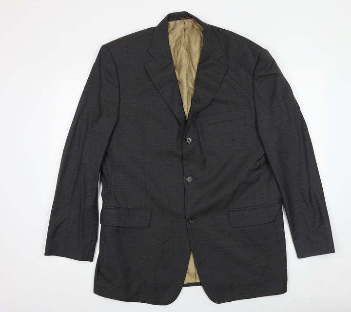 Marks and Spencer Mens Grey Wool Jacket Suit Jacket Size 44 Regular