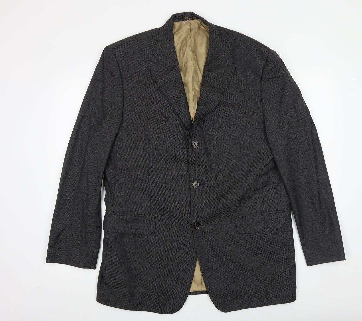 Marks and Spencer Mens Grey Wool Jacket Suit Jacket Size 44 Regular