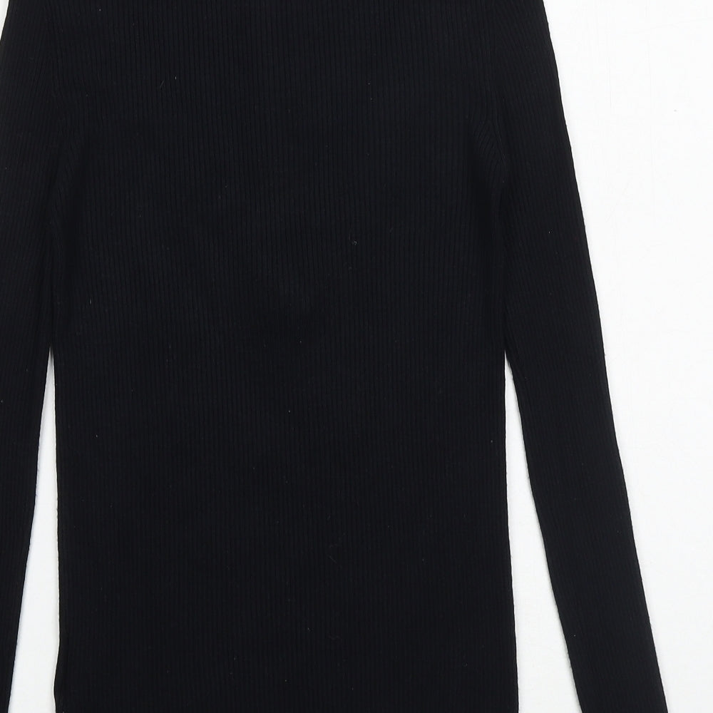 Brave Soul Womens Blue Round Neck Viscose Pullover Jumper Size 10