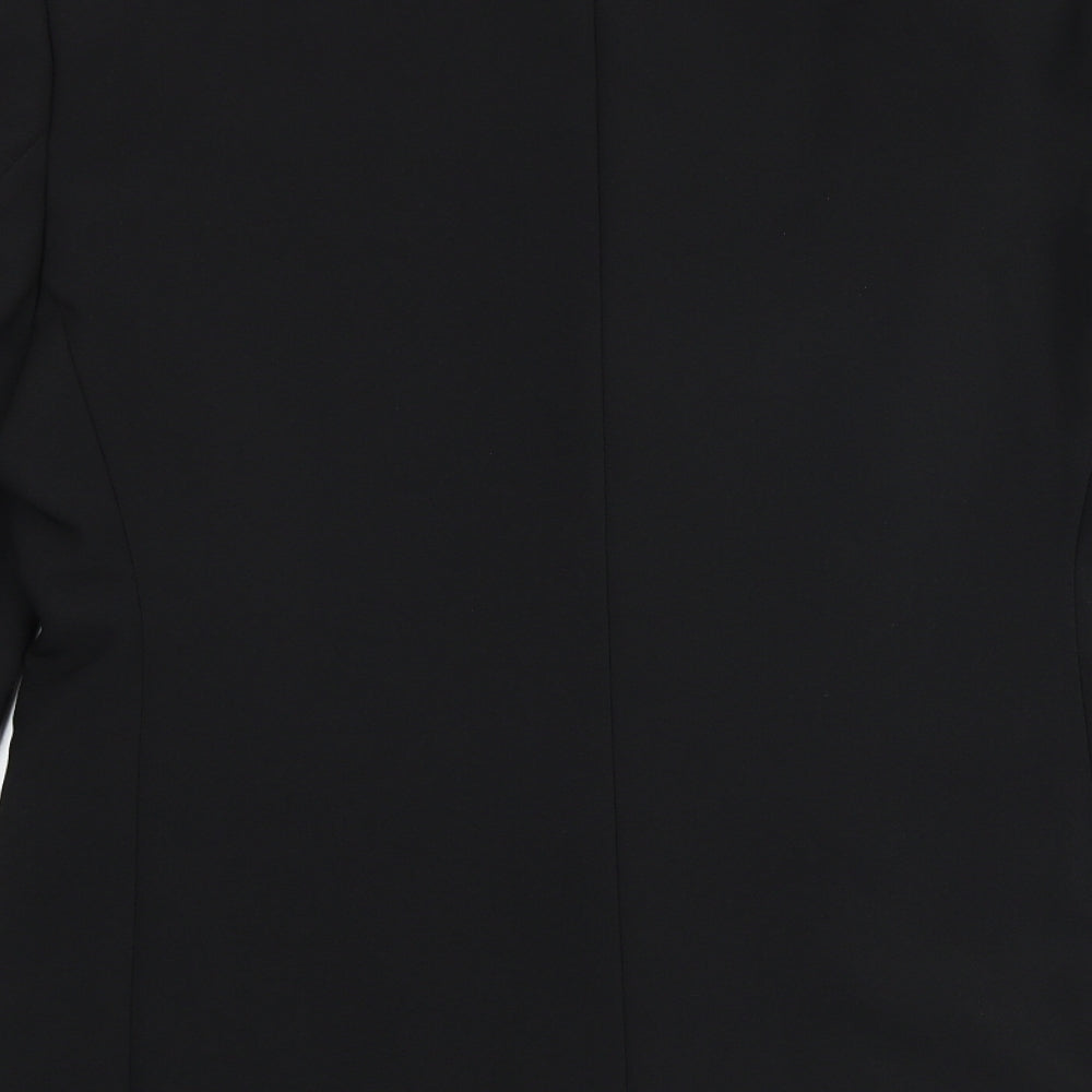 George Mens Black Polyester Jacket Suit Jacket Size 40 Regular