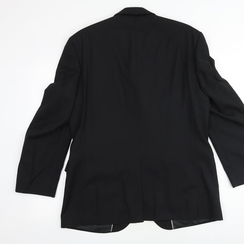 Burton Mens Black Wool Jacket Suit Jacket Size 40 Regular