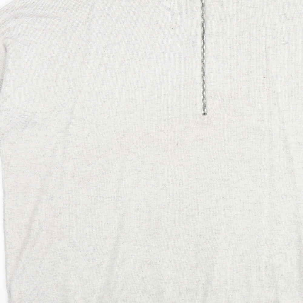 Primark Womens Beige Round Neck Cotton Pullover Jumper Size 18