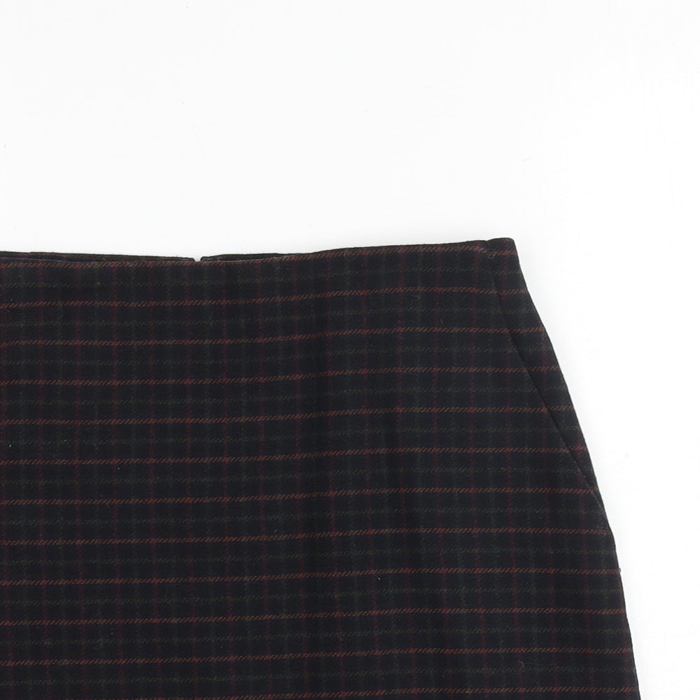 Preworn Womens Black Geometric Polyester Bandage Skirt Size 28 in Zip