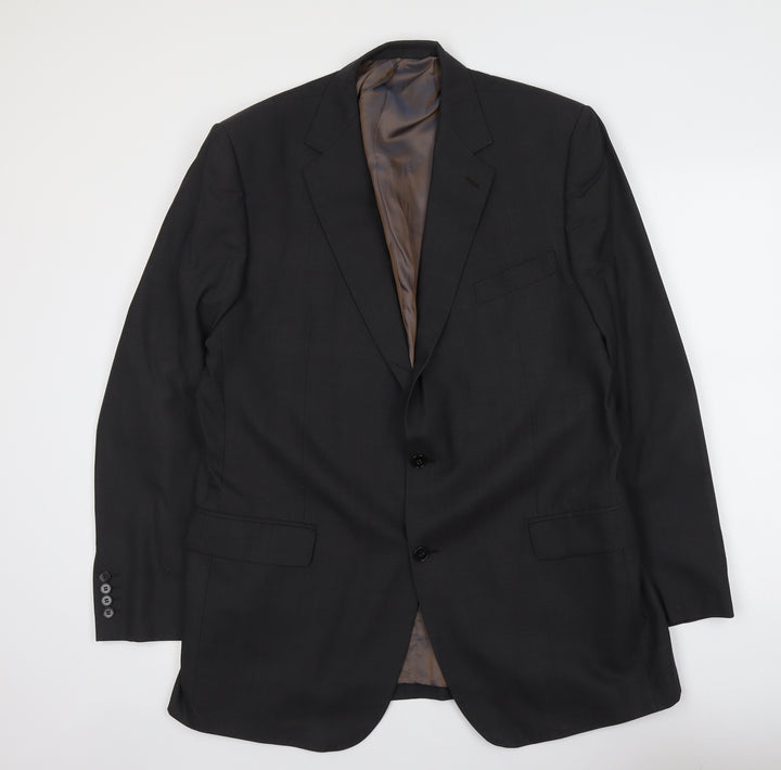 Marks and Spencer Mens Grey Wool Jacket Suit Jacket Size L Regular