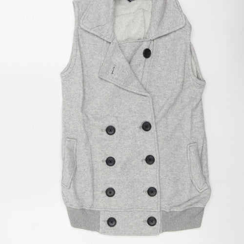 Gap Womens Grey Gilet Jacket Size XS Button