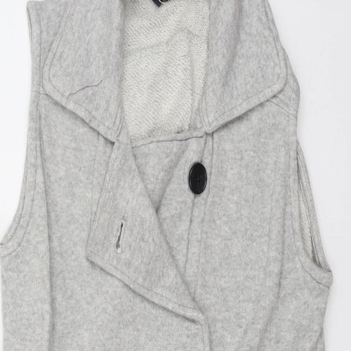 Gap Womens Grey Gilet Jacket Size XS Button