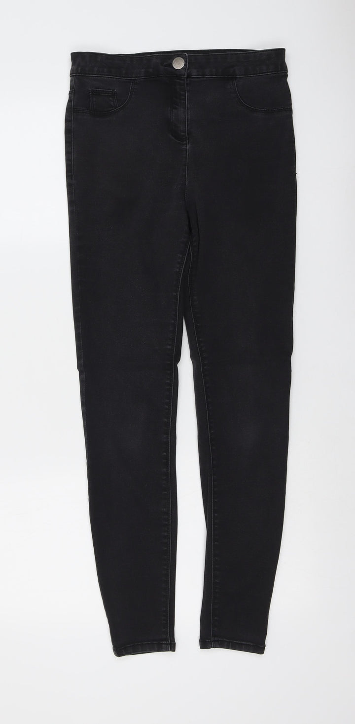 /Denim Womens Grey Cotton Jegging Jeans Size 10 L28 in Regular Button