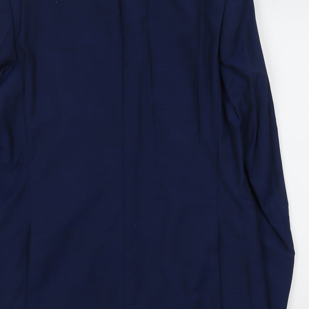 Autograph Mens Blue Wool Jacket Suit Jacket Size M Regular