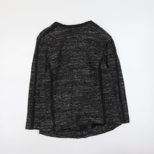 Ann Taylor Womens Grey Geometric Jacket Size M Zip