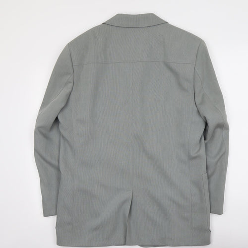 REMUS Mens Grey Polyester Jacket Suit Jacket Size M Regular