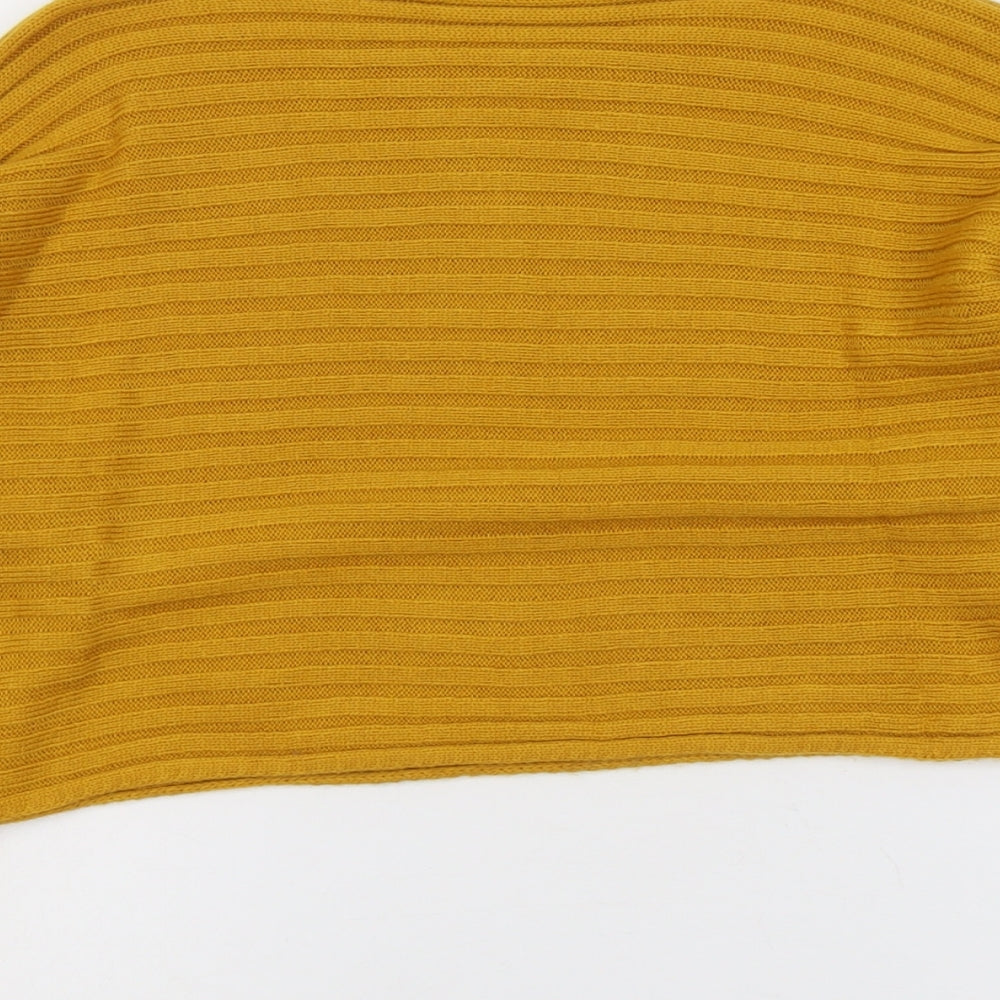New Look Girls Yellow Round Neck Acrylic Pullover Jumper Size 12-13 Years Pullover