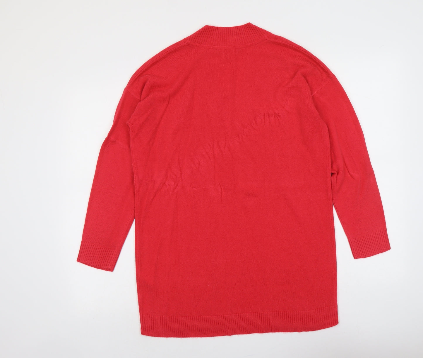 Principles Womens Pink V-Neck Acrylic Pullover Jumper Size 12