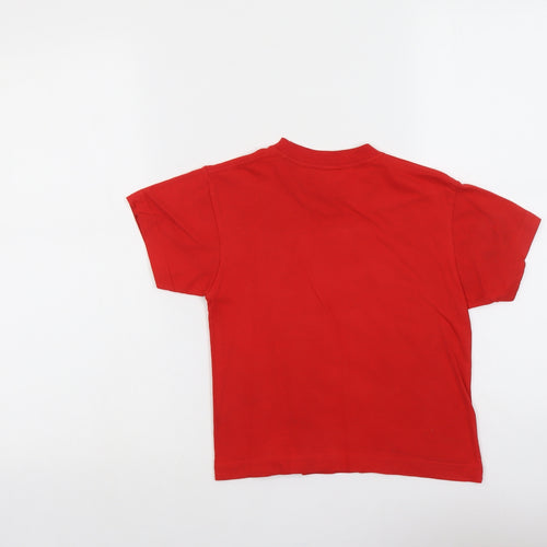 JHK Boys Red Cotton Pullover T-Shirt Size 5-6 Years Crew Neck Pullover - Bull Spanish Fiesta