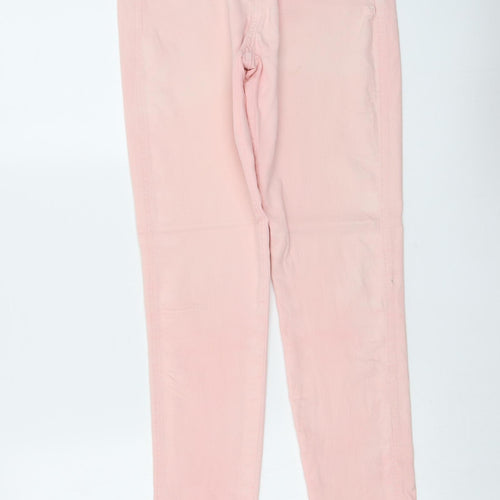 F&F Womens Pink Cotton Skinny Jeans Size 8 L31 in Regular Button