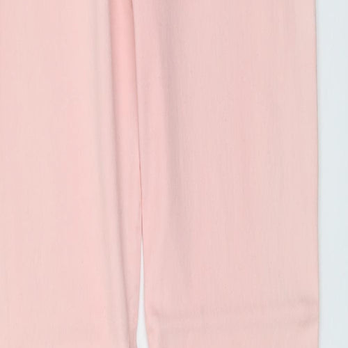 F&F Womens Pink Cotton Skinny Jeans Size 8 L31 in Regular Button