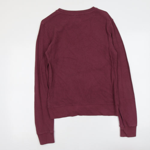 Boohoo Mens Purple Cotton Pullover Sweatshirt Size M